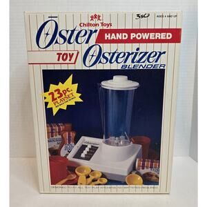 Vintage Chilton Toys, Oster Osterizer, Hand Powered, New, Open Box, 1991